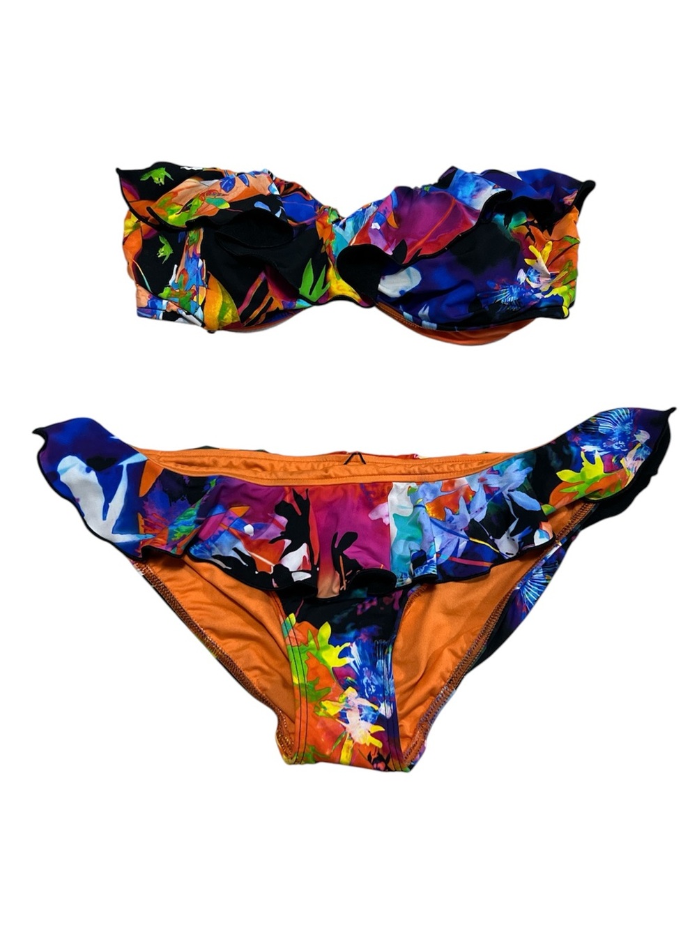 SEAFOLLY Australia Ruffle Bandeau Bikini Set